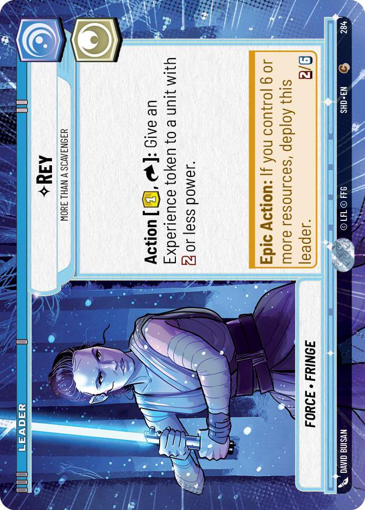 Star Wars: Unlimited: Rey - More Than a Scavenger (Hyperspace) card image