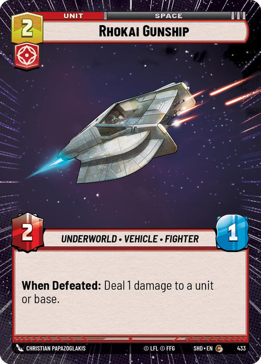 Star Wars: Unlimited: Rhokai Gunship (Hyperspace) card image