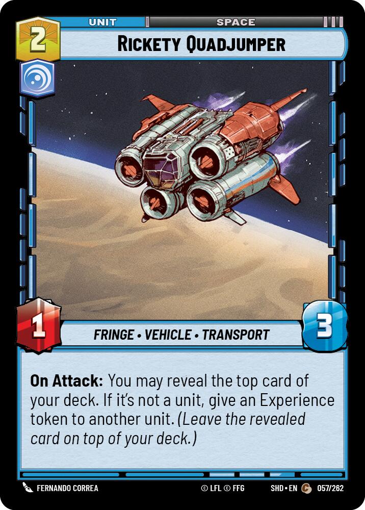 Star Wars: Unlimited: Rickety Quadjumper card image