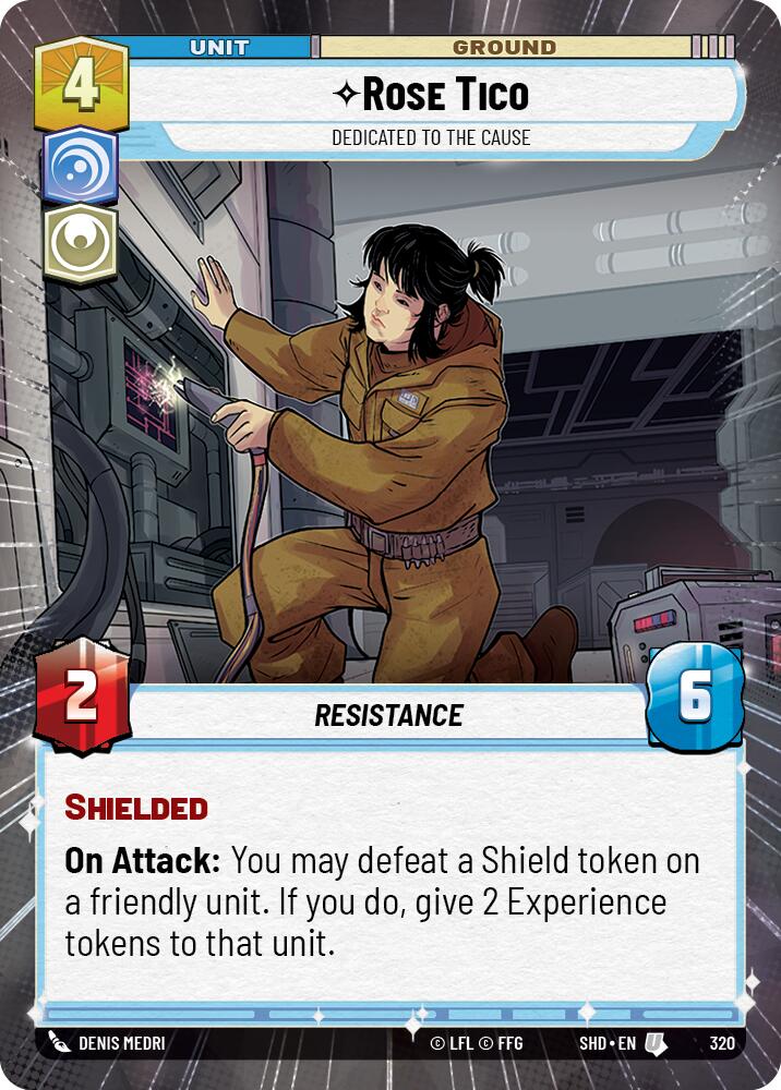 Star Wars: Unlimited: Rose Tico - Dedicated to the Cause (Hyperspace) card image