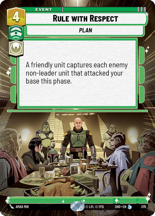 Star Wars: Unlimited: Rule With Respect (Hyperspace) card image