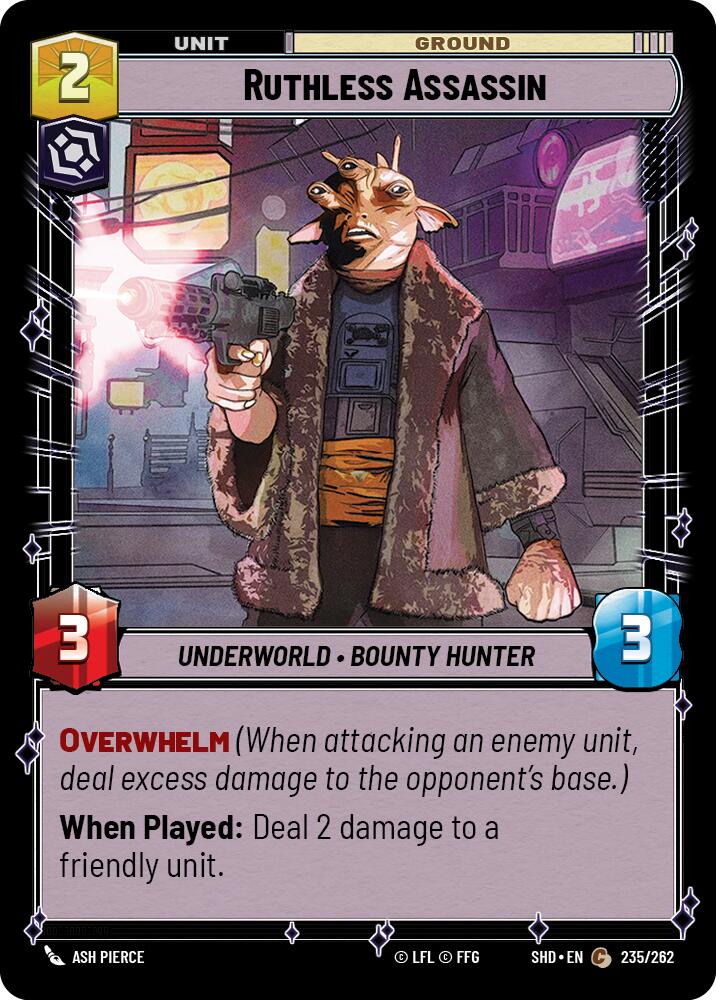 Star Wars: Unlimited: Ruthless Assassin card image