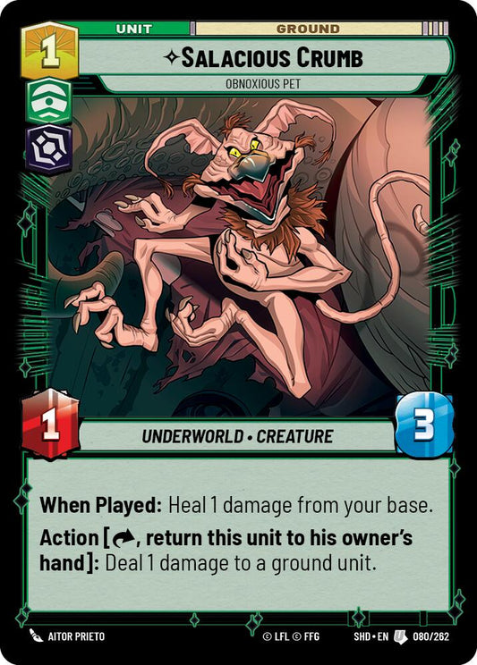 Star Wars: Unlimited: Salacious Crumb - Obnoxious Pet card image