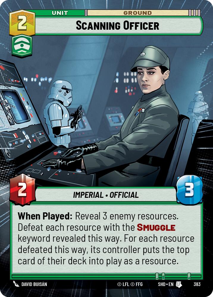 Star Wars: Unlimited: Scanning Officer (Hyperspace) card image