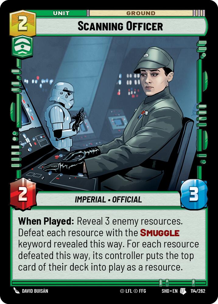 Star Wars: Unlimited: Scanning Officer card image