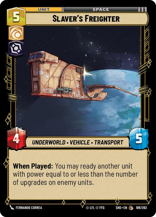 Star Wars: Unlimited: Slaver's Freighter card image