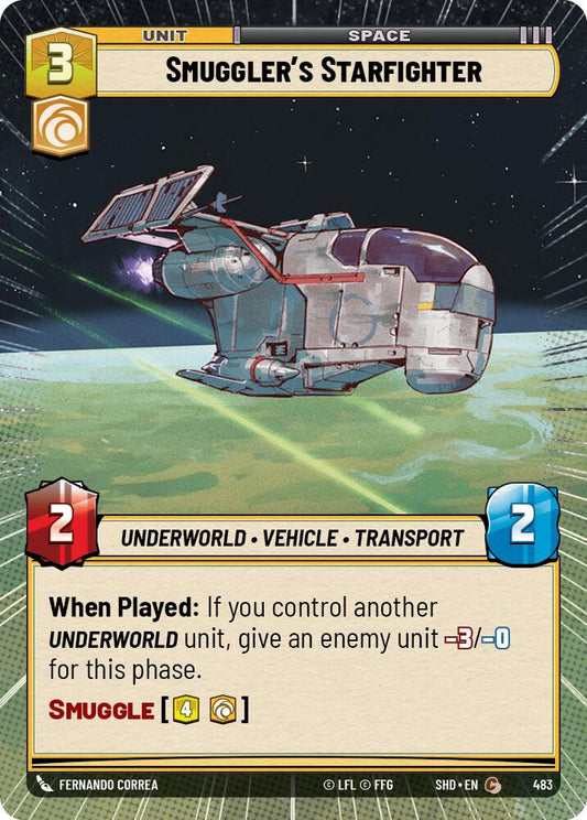 Star Wars: Unlimited: Smuggler's Starfighter (Hyperspace) card image