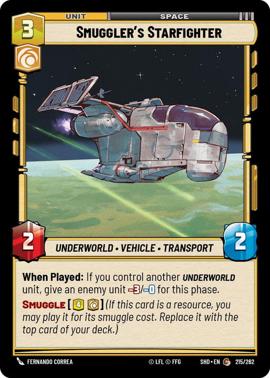 Star Wars: Unlimited: Smuggler's Starfighter card image