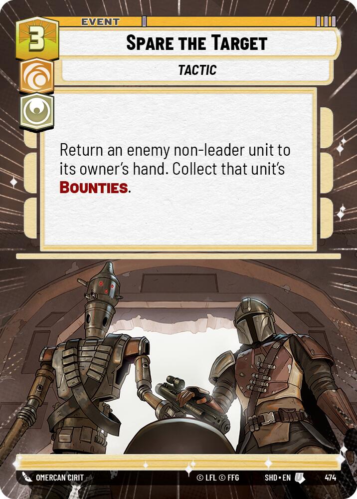 Star Wars: Unlimited: Spare the Target (Hyperspace) card image