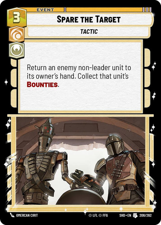 Star Wars: Unlimited: Spare the Target card image