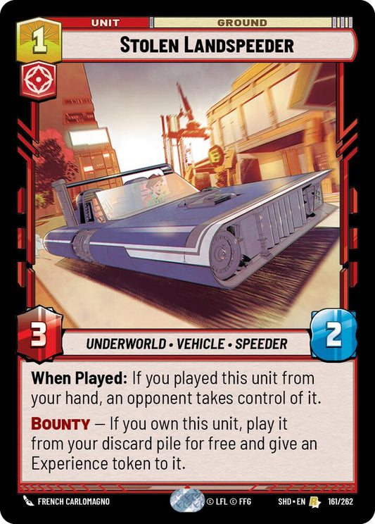 Star Wars: Unlimited: Stolen Landspeeder card image