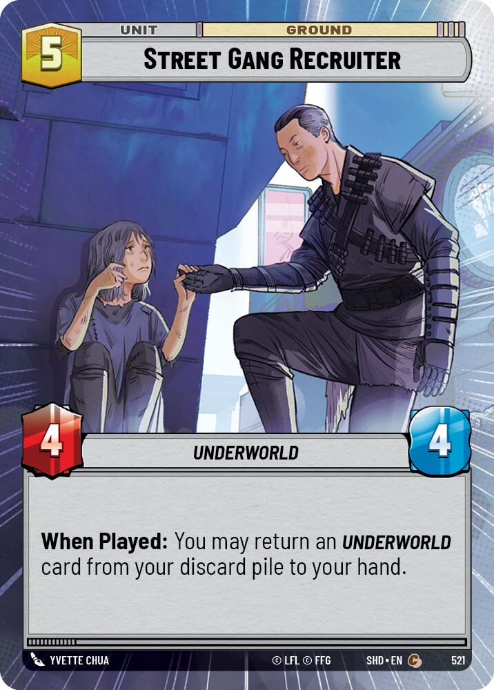 Star Wars: Unlimited: Street Gang Recruiter (Hyperspace) card image