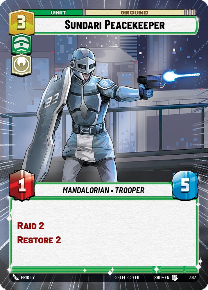 Star Wars: Unlimited: Sundari Peacekeeper (Hyperspace) card image