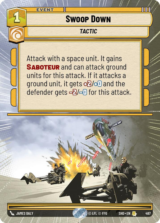 Star Wars: Unlimited: Swoop Down (Hyperspace) card image