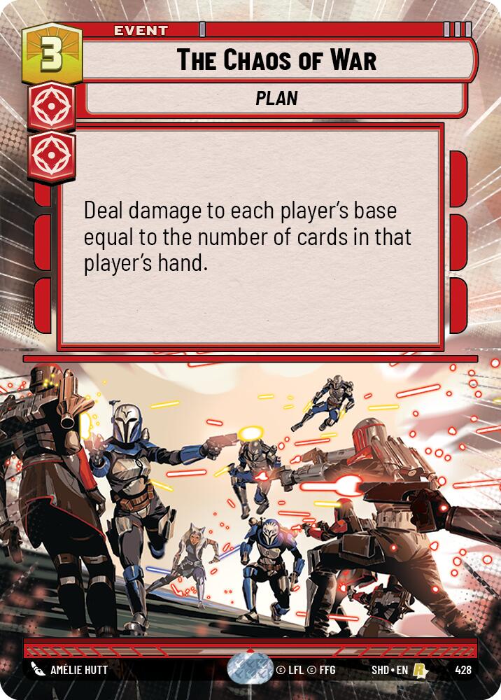 Star Wars: Unlimited: The Chaos of War (Hyperspace) card image