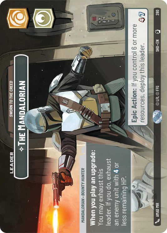 Star Wars: Unlimited: The Mandalorian - Sworn To The Creed (Showcase) card image