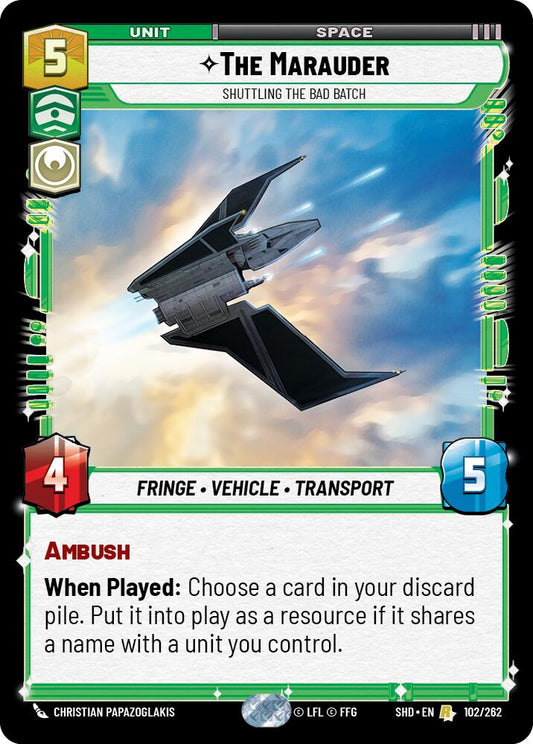 Star Wars: Unlimited: The Marauder - Shuttling the Bad Batch card image