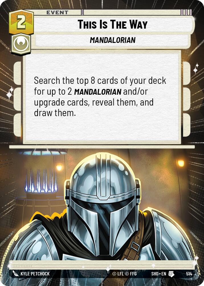 Star Wars: Unlimited: This Is The Way (Hyperspace) card image