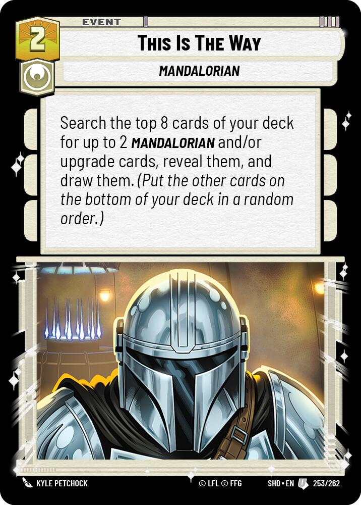 Star Wars: Unlimited: This Is The Way card image