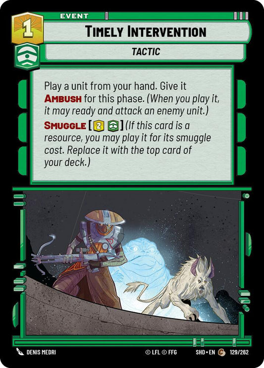 Star Wars: Unlimited: Timely Intervention card image