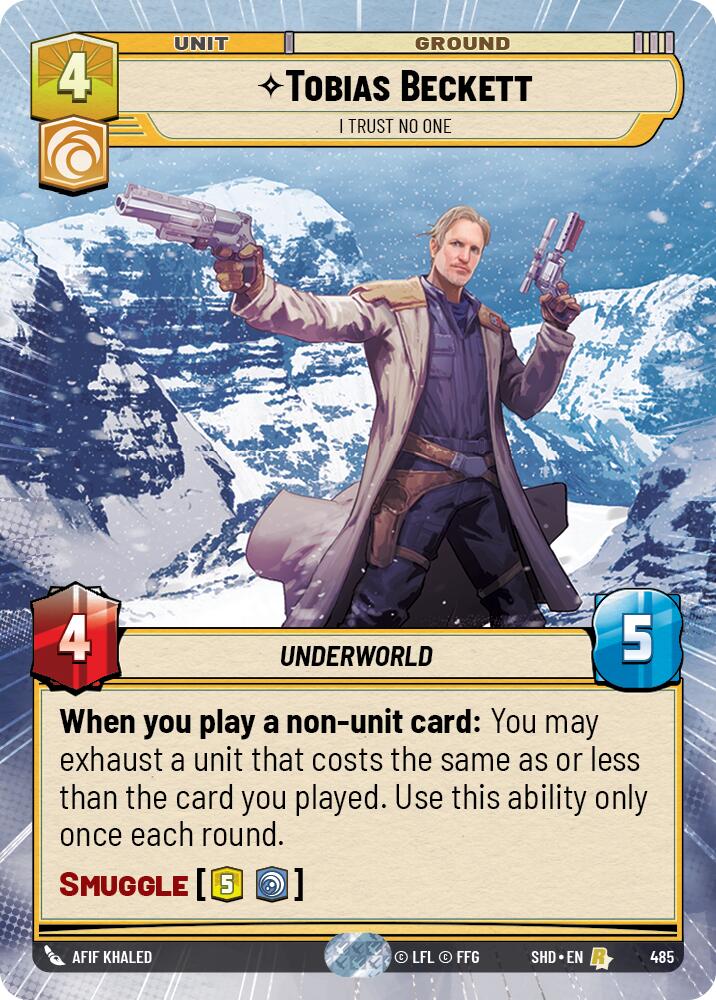 Star Wars: Unlimited: Tobias Beckett - I Trust No One (Hyperspace) card image