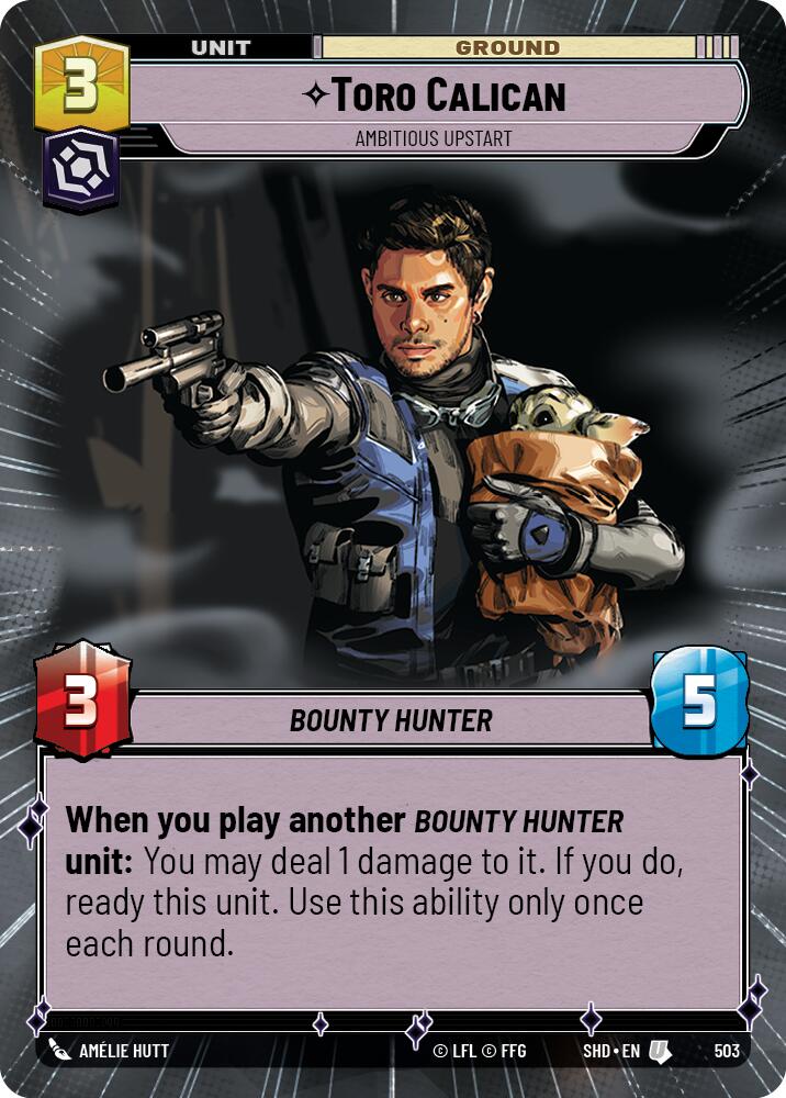 Star Wars: Unlimited: Toro Calican - Ambitious Upstart (Hyperspace) card image