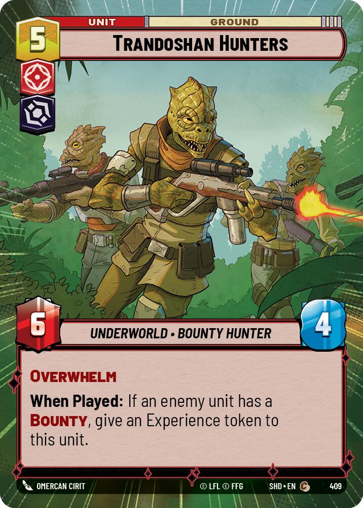 Star Wars: Unlimited: Trandoshan Hunters (Hyperspace) card image