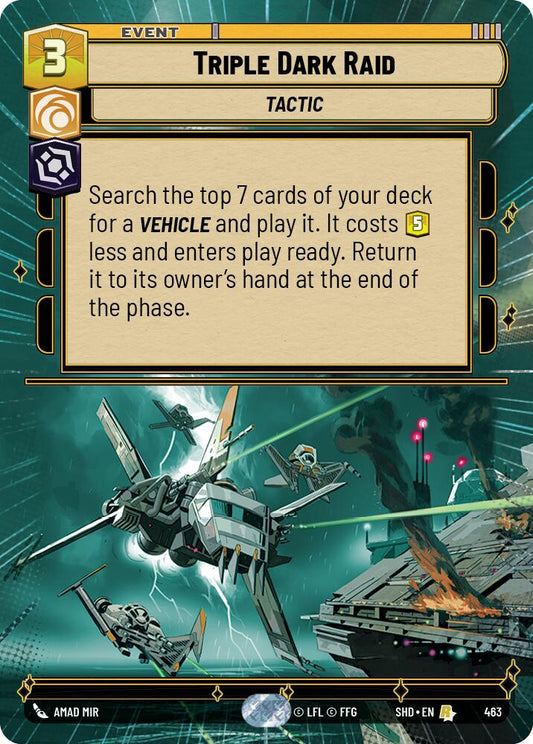 Star Wars: Unlimited: Triple Dark Raid (Hyperspace) card image