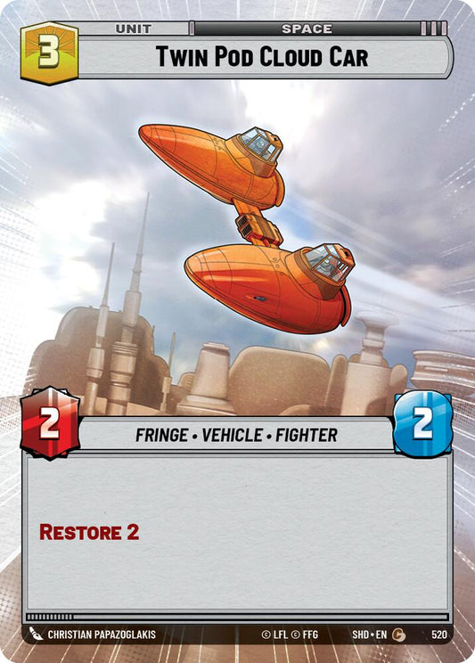 Star Wars: Unlimited: Twin Pod Cloud Car (Hyperspace) card image