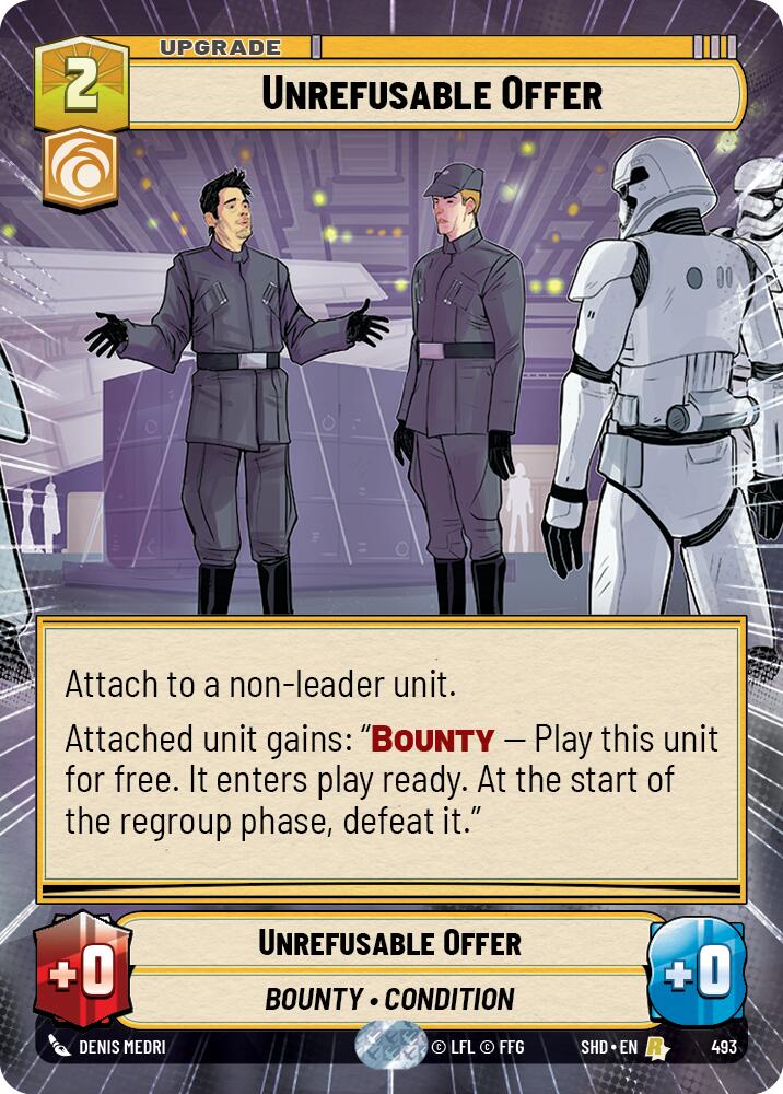 Star Wars: Unlimited: Unrefusable Offer (Hyperspace) card image