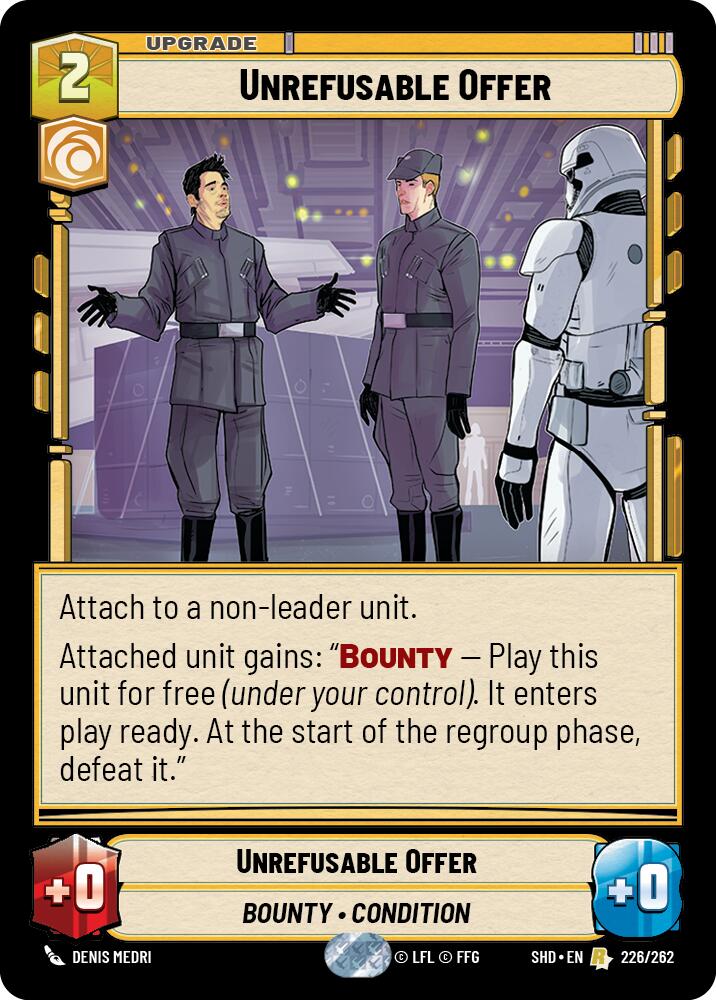 Star Wars: Unlimited: Unrefusable Offer card image