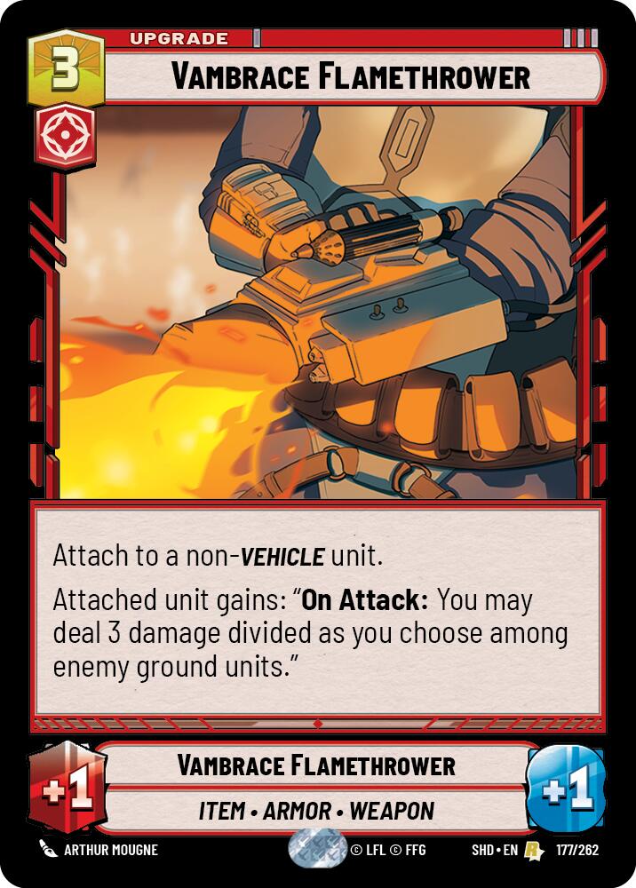 Star Wars: Unlimited: Vambrace Flamethrower card image