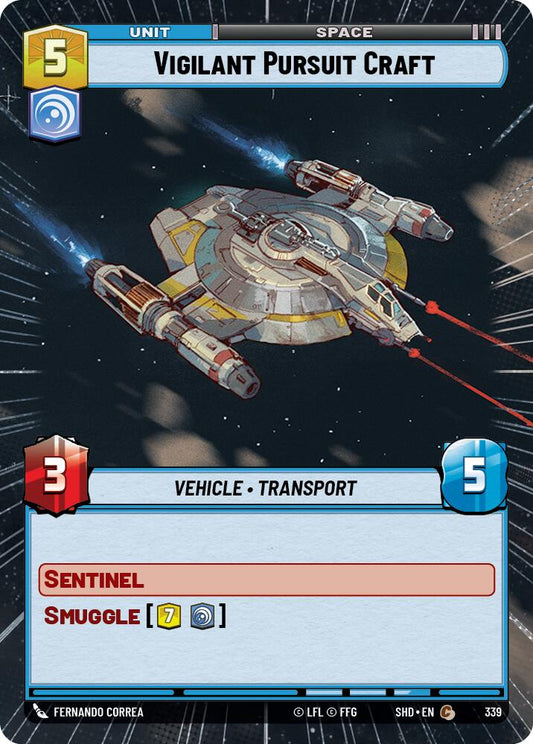 Star Wars: Unlimited: Vigilant Pursuit Craft (Hyperspace) card image