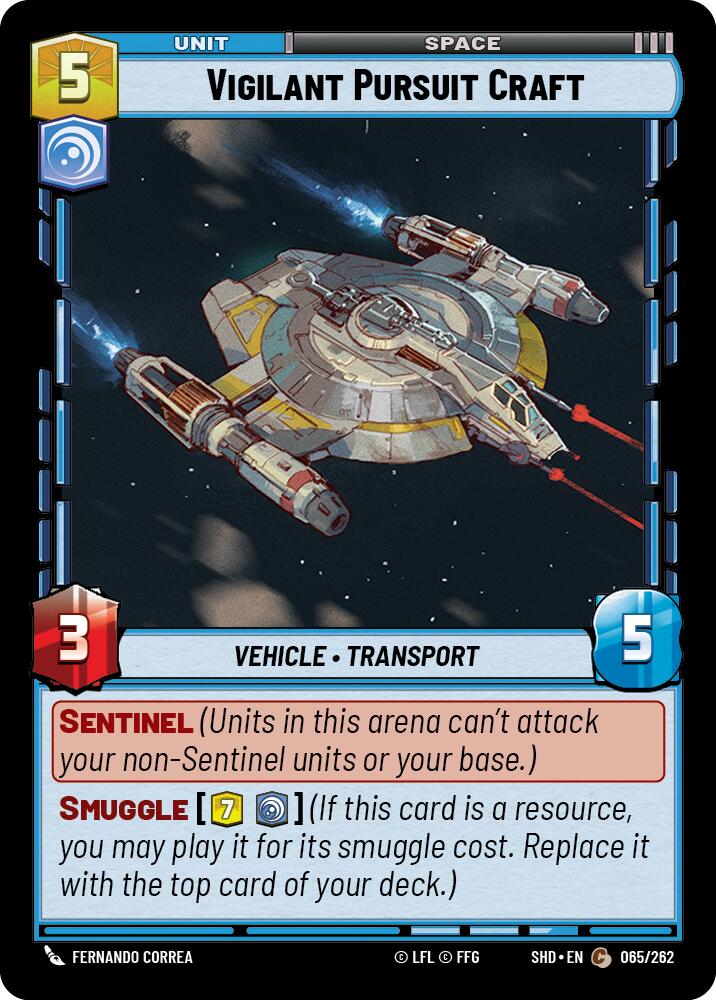 Star Wars: Unlimited: Vigilant Pursuit Craft card image