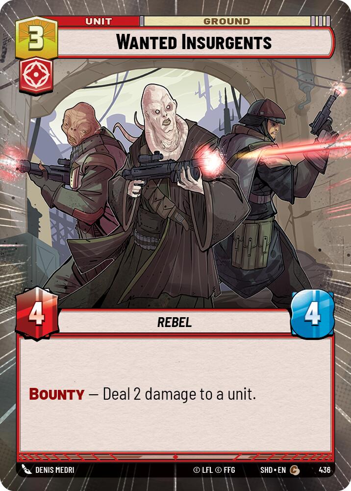 Star Wars: Unlimited: Wanted Insurgents (Hyperspace) card image