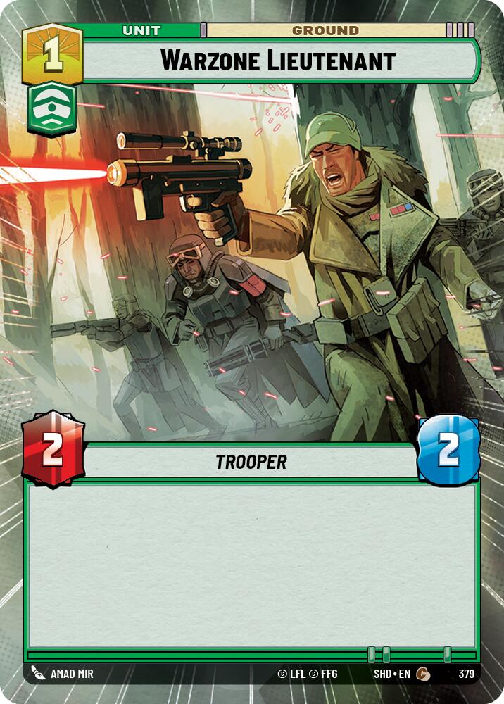 Star Wars: Unlimited: Warzone Lieutenant (Hyperspace) card image