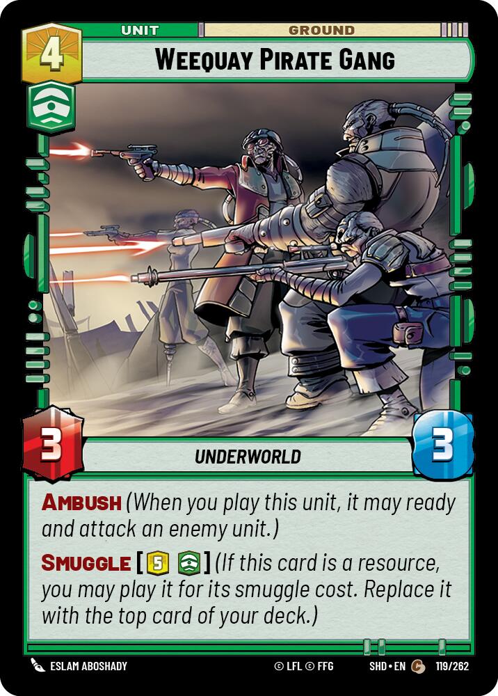 Star Wars: Unlimited: Weequay Pirate Gang card image