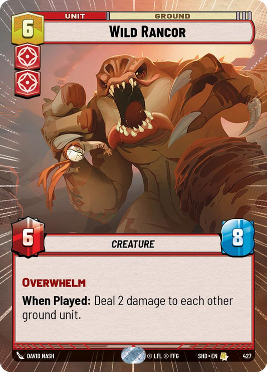 Star Wars: Unlimited: Wild Rancor (Hyperspace) card image