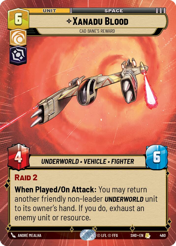 Star Wars: Unlimited: Xanadu Blood - Cad Bane's Reward (Hyperspace) card image