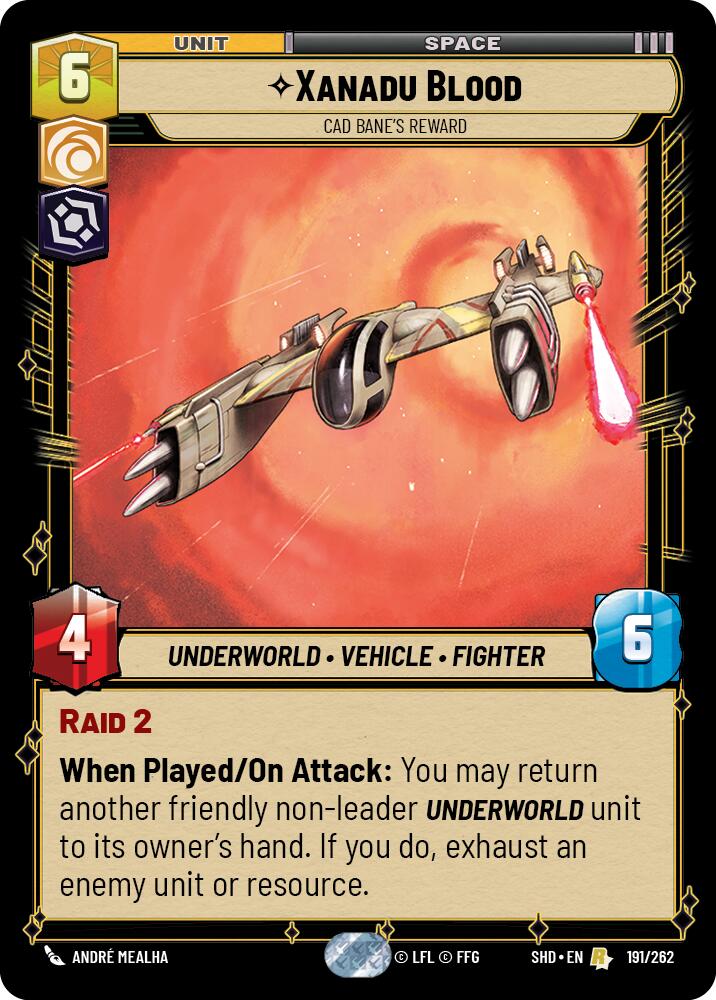 Star Wars: Unlimited: Xanadu Blood - Cad Bane's Reward card image