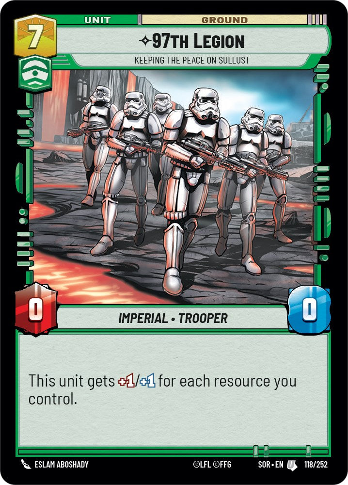 Star Wars: Unlimited: 97th Legion - Keeping the Peace on Sullust card image