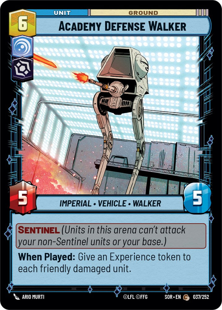 Star Wars: Unlimited: Academy Defense Walker card image