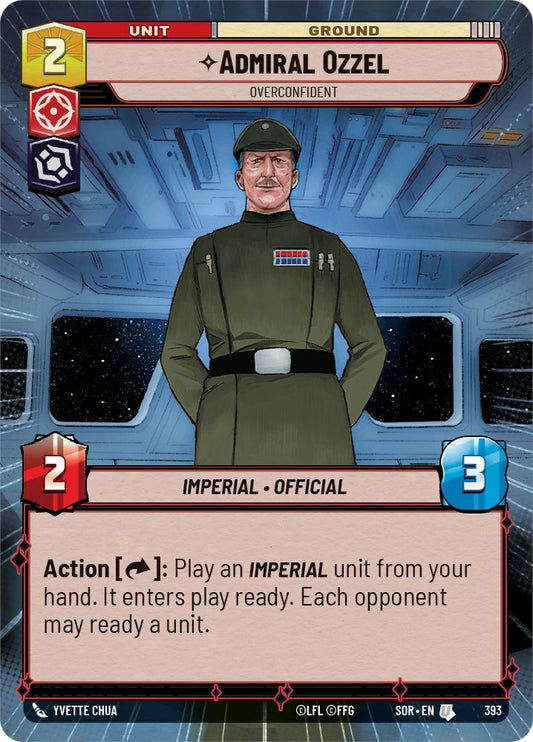 Star Wars: Unlimited: Admiral Ozzel - Overconfident (Hyperspace) card image