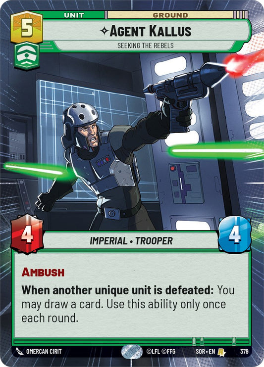 Star Wars: Unlimited: Agent Kallus - Seeking the Rebels (Hyperspace) card image