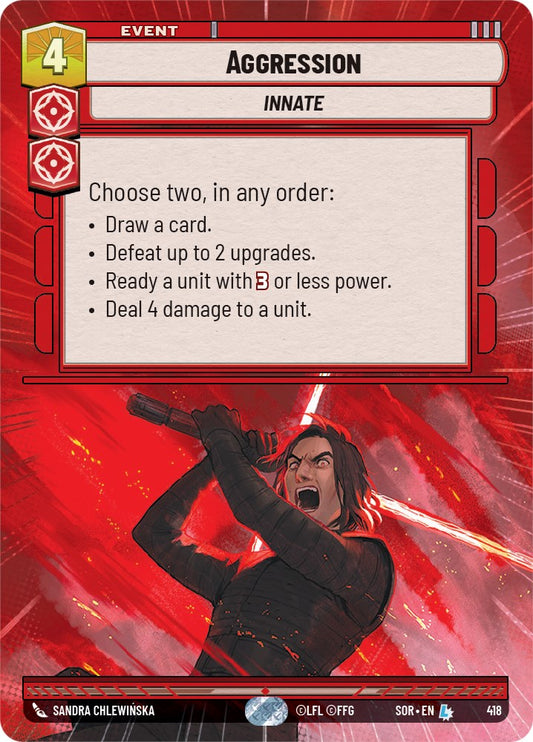 Star Wars: Unlimited: Aggression (Hyperspace) card image