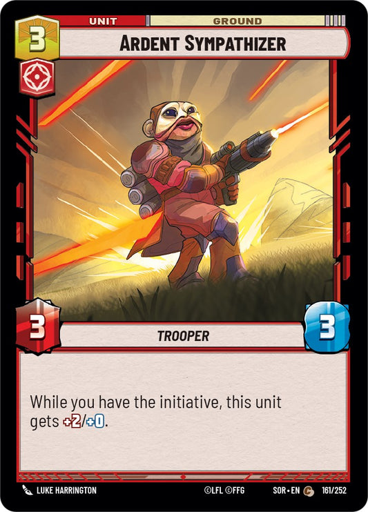 Star Wars: Unlimited: Ardent Sympathizer card image