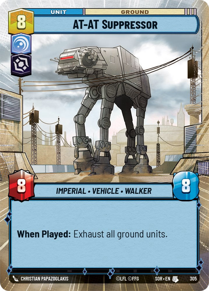 Star Wars: Unlimited: AT-AT Suppressor (Hyperspace) card image