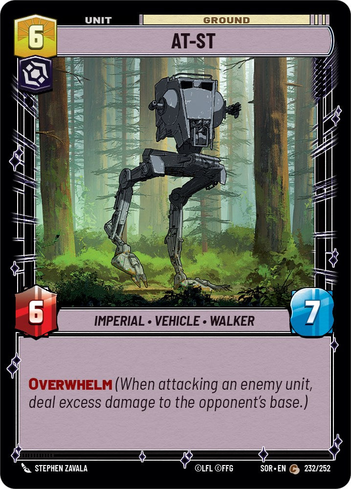 Star Wars: Unlimited: AT-ST card image