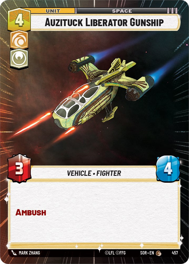 Star Wars: Unlimited: Auzituck Liberator Gunship (Hyperspace) card image