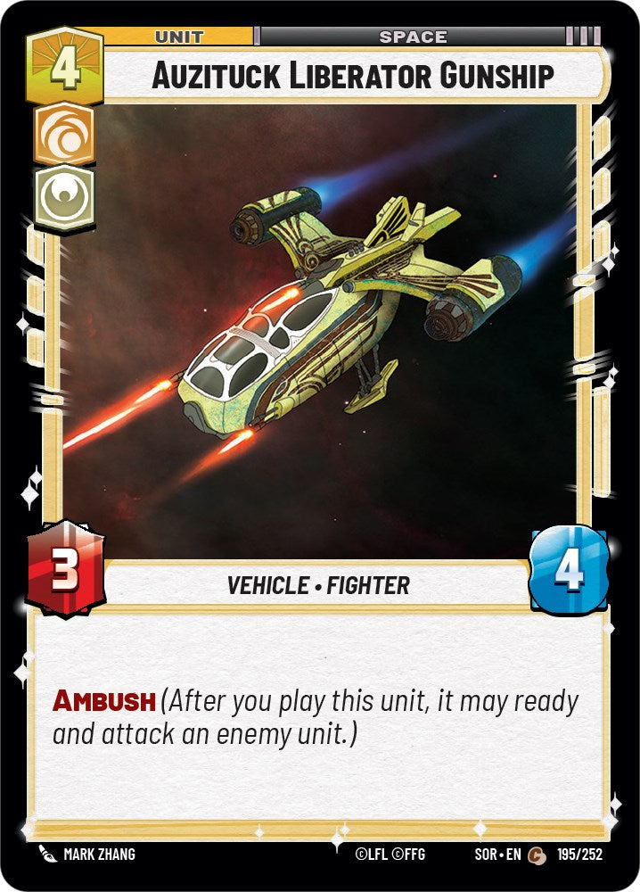 Star Wars: Unlimited: Auzituck Liberator Gunship card image